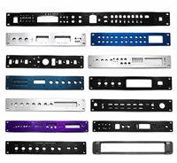 C-BOX Schroff Panneau de commande frontal en aluminium anodisé brossé pour amplificateur, personnalisation CNC, usinage de précision en acier inoxydable