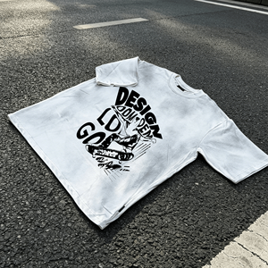เสื้อยืดสตรีทแวร์ผู้ชายแขนสั้นคอกลมทรงปกติผ้าฝ้ายพิมพ์ลายสำหรับฤดูร้อน - Product Image 3