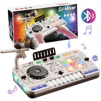 Jouet de table de mixage DJ multifonctionnel Yuglow, clavier électronique, machine à rythmes avec lumières, musique, instrument musical pour enfants