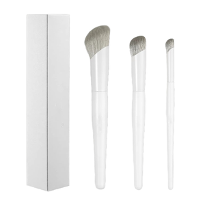 Nuevo Set <span class=keywords><strong>de</strong></span> Tres <span class=keywords><strong>Brochas</strong></span> <span class=keywords><strong>de</strong></span> <span class=keywords><strong>Maquillaje</strong></span> para Base, Corrector y Contorno, Color Personalizado, Marca Privada, Set <span class=keywords><strong>de</strong></span> <span class=keywords><strong>Maquillaje</strong></span> Profesional - Product Image 1