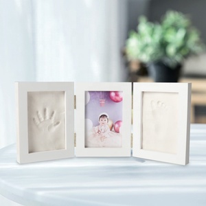 Ensemble de moulage pour bébé à cadre en argile pour garçons <span class=keywords><strong>et</strong></span> filles ensemble cadeau commémoratif avec empreintes de <span class=keywords><strong>main</strong></span> <span class=keywords><strong>et</strong></span> de <span class=keywords><strong>pied</strong></span> - Product Image 6