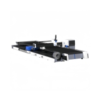 Machine de découpe laser à fibre automatique à grande vitesse 2-en-1 à couverture intégrale, commande Cypcut, Hiwin, pour tôles métalliques, CNC 3 axes, refroidie par eau