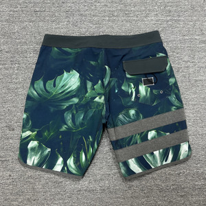 Shorts de bain pour hommes, séchage rapide, hydrofuges, avec cordon de serrage, pour la natation et le surf - Product Image 3