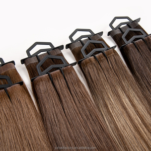 2026 Extensions de cheveux européennes à bandes adhésives invisibles, cheveux vierges doublement tirés pour salon, faciles à retirer - Product Image 1