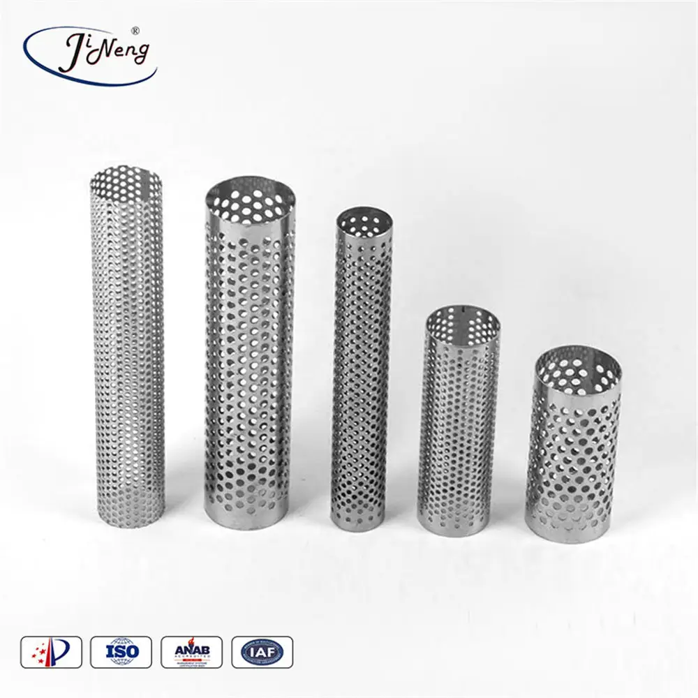 Stainless Steel Exhaust Pipe with Porous Tube Filter Air Filter Core Perforated Tube for Manufacturing Plant Automobile Use