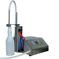 Machine de remplissage semi-automatique à 1 tête avec commande à pédale anti-mousse pour eau, lait, sauce soja, vinaigre, jus et boissons