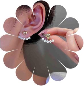 Pendientes de Plata con Perlas de Imitación, Estilo Dulce, Elegantes y Versátiles, de Alta Gama para Mujer - Product Image 2