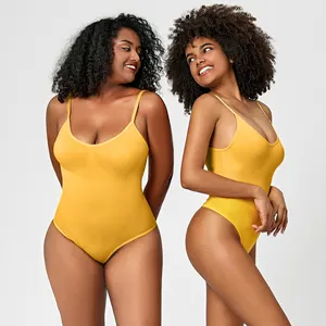Hot Women's seamless body shaper push up belly in waist slimming butt lifter postpartum shapewear suspender jumpsuit brief set