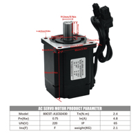 Livraison gratuite depuis l'UE, stock Pologne, livraison rapide - Kit moteur servo C30-60 80mm 400W 750W pour routeur CNC, machine de gravure et de fraisage