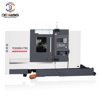 Centre d'usinage CNC à grande vitesse TCK500 TCK560 à broche unique, tour horizontal à banc incliné, fraiseuse à métaux, capacité moyenne