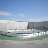 Panneau de protection pour patinoire synthétique en HDPE/PE résistant aux UV pour extérieur – Barrière murale professionnelle pour hockey sur glace, découpe facile pour la patinage