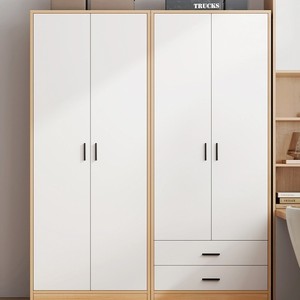 ตู้เสื้อผ้าไม้เมลามีน2 3 4ประตูพร้อมลิ้นชักสำหรับอพาร์ทเมนต์บ้านหรือโรงแรมตู้เสื้อผ้าห้องนอน - Product Image 2