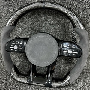 Para <span class=keywords><strong>Mercedes</strong></span> <span class=keywords><strong>Benz</strong></span> W212 W203 W205 W222 W213 Cls Gle Glc <span class=keywords><strong>43</strong></span> E63 E53 C63 <span class=keywords><strong>AMG</strong></span> volante de cuero personalizado accesorios de coche - Product Image 5