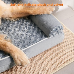 Luxuriöses, Maßgefertigtes Orthopädisches OEM-Hundebett, Abnehmbar und Waschbar, Großes Haustier-Hundesofa, Graues Bett - Product Image 3