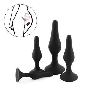 Vibrador <span class=keywords><strong>Anal</strong></span>, Juguetes sexuales para lesbianas, Internet médico, material de nivel de celebridad, enchufe, masturbación con trasero negro y morado - Product Image 4