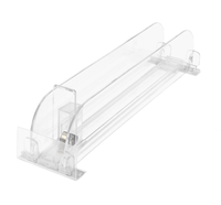 Support de rangement suspendu en plastique pour boissons, écologique et durable, avec système de poussoir automatique à ressort pour canettes