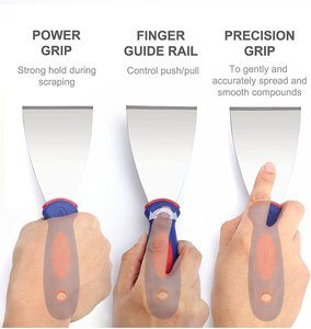 Outil <span class=keywords><strong>de</strong></span> <span class=keywords><strong>peintre</strong></span> personnalisé, couteau à mastic en acier inoxydable, <span class=keywords><strong>grattoir</strong></span> flexible pour le ruban adhésif et le raclage <span class=keywords><strong>de</strong></span> la peinture et du plâtre - Product Image 2