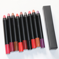 Marque privée personnalisée rouge à lèvres crémeux crayon imperméable brun rose crayon à lèvres rouge à lèvres végétalien