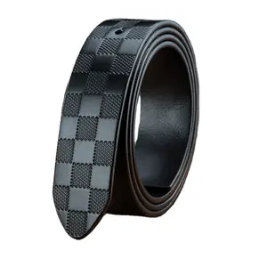 100% bracelet de ceinture en cuir véritable de vache pour homme, en cuir italien pour boucle ardillon ou à glissière