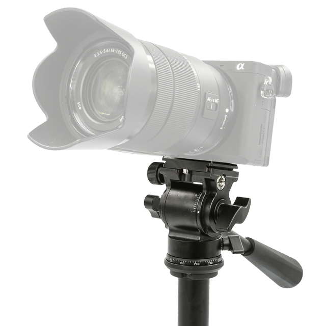 Mini Hydraulic PTZ  Tripod 360 Degree Ball Head Rotation for Canon Nikon Camera