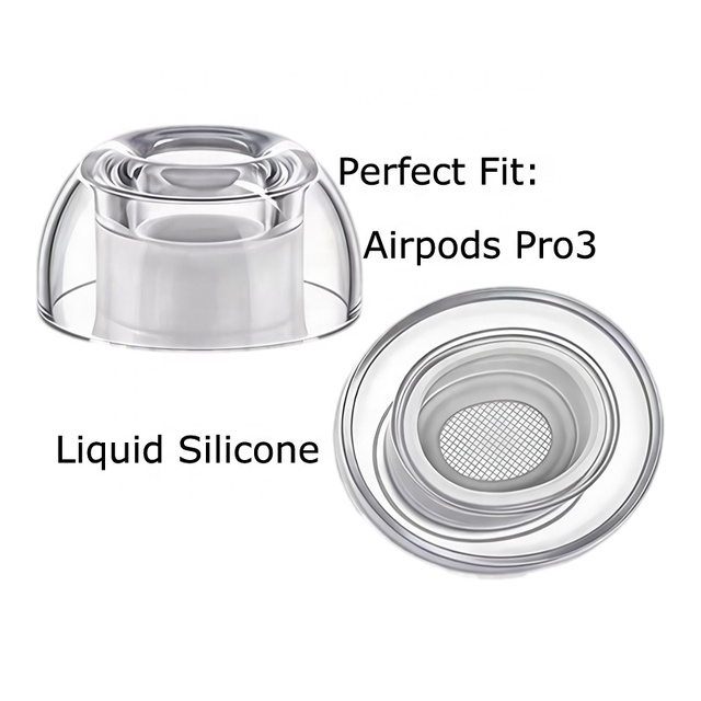 Liquid Silicone Ear Tips for Airpods Pro3 Earplug Tips Noise Reduction Earbuds Pro 3 Anti Slip Eartip