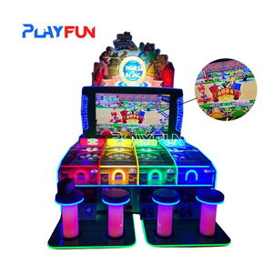 Máy chơi <span class=keywords><strong>game</strong></span> đua ngựa Derby tương tác 4 người chơi, vận hành bằng tiền xu, có phần thưởng, dành cho trẻ em - Product Image 2