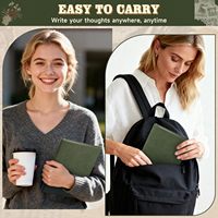 Bas quantité minimale de commande Classique Personnalisable Premium Vegan Leather Deep Red Dot Grid Lined Notebook Journal