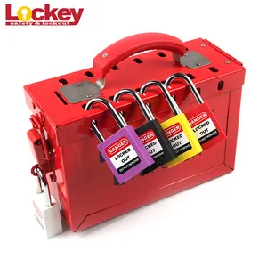 Group Safety Lockout Box Plastic Padlock Kit Box Lockout Station/ Kit