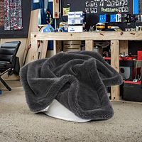 Serviette de voiture en microfibre tissée de haute qualité 1200GSM 1400GSM 30*40cm Séchage rapide Sans bordure Boucle torsadée Détaillage Séchage Nettoyage de voiture