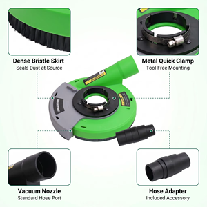 HERZO 125mm cubierta de polvo de molienda de plástico para <span class=keywords><strong>amoladora</strong></span> angular herramienta sin polvo - Product Image 3