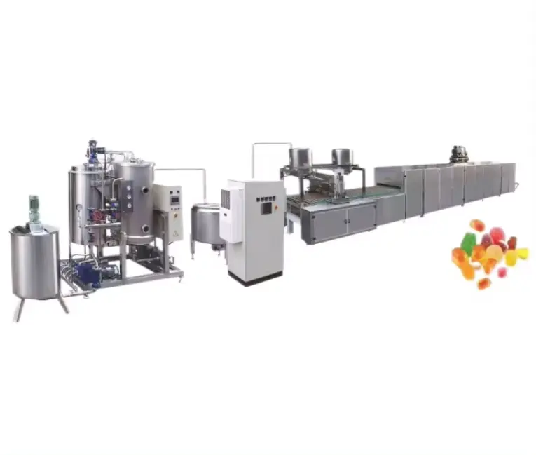 Linha de produção/Linha Máquina de goma/máquinas de depósito de doces de gelatina mais favorável