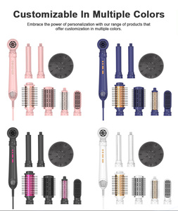 Five Plus Nouveau Style Airstyler 7 6 5 en 1 Outils de Coiffure à Air Chaud, Styler Bouclant, Sèche-Cheveux, Brosse Chaude Multifonctionnelle, Brosse à Air Chaud 5 en 1 - Product Image 3