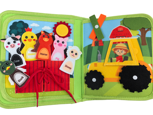 3D Của Tôi Đầu Tiên Trang Trại Cuốn Sách Giáo Dục Trẻ Mới Biết Đi Cảm Giác Đồ Chơi Trang Trại Chủ Đề Cảm Thấy Bận Hội Đồng Quản Trị Di Động Montessori Giáo Dục Công Cụ - Product Image 4