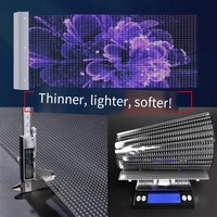 Écran LED transparent couleur pleine gamme pour intérieur 2.8-5.6-11S avec luminosité de 1200 cd et prise en charge HDR10