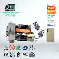 NB MOTOR Diseño moderno 360Nm 480Nm Motor central de 2 fases Control remoto incorporado para puerta de persiana enrollable de hotel
