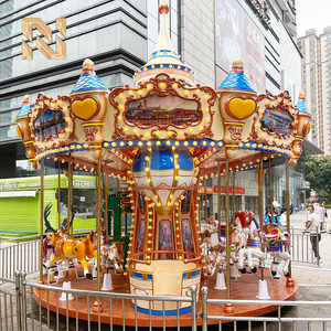 Funfair thu hút vui vẻ đi vòng ngựa công viên giải trí thiết bị 16 chỗ băng chuyền châu Âu cưỡi cho trẻ em - Product Image 5