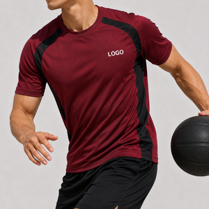 Camiseta Deportiva Blanca de Manga Corta para Hombre, Cuello Redondo, Corte Ajustado, Secado Rápido, Tejido de Poliéster, Logotipo Frontal - Product Image 4