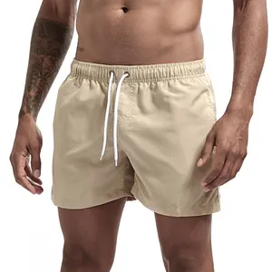 Pantaloncini da bagno riciclati traspiranti ad asciugatura rapida con Logo personalizzato pantaloncini da spiaggia da uomo per costume da bagno da uomo