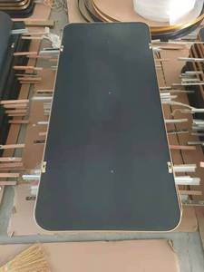 Phòng Khách Hình Chữ Nhật Đứng Gương Cao Vàng Cong Gương Tường - Product Image 3