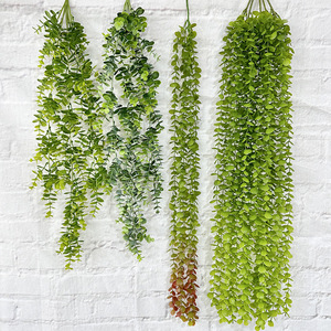 Usine de fleurs artificielles Meiyu Craft, feuilles de plantes suspendues artificielles, simulation de verdure en plastique pour la décoration intérieure, accessoires de photographie - Product Image 1