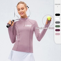 Veste de sport à séchage rapide pour femmes, Logo personnalisé, coupe-vent pour entrainement, Fitness, fermeture éclair pour dames