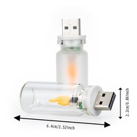 Lampe LED Flamme Créative pour Ambiance, Veilleuse pour Voiture, Chambre, Fête, Pâques, Camping, Cadeau, Décoration