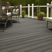 Vente chaude Design Moderne 140*25mm Wpc Plancher Decking Conseil Facile À Installer Bois Plastique Composite pour Jardin Extérieur