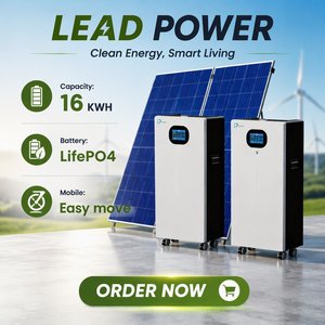 แบตเตอรี่ LEAD POWER 16kWh 51.2V 100Ah LiFePO4 ระบบสำรองพลังงานแสงอาทิตย์สำหรับบ้านเคลื่อนที่ IP65 ระบบไฮบริดสำหรับใช้งานนอกระบบไฟฟ้า - Product Image 1