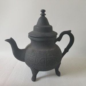 Moroccan Tea Pot Handmade Cast Iron Teapot with Tea Fliter <strong>Vintage</strong> Style Tea <strong>Kettle</strong> with Infuser Traditional Design - Product Image 3