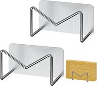 Support mural auto-adhésif en acier inoxydable 304 pour éponge de cuisine, organiseur de rangement antirouille pour liquide vaisselle