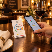 Carte de visite intelligente personnalisée en plastique avec puce NFC NTAG213 13,56 MHz, étanche, en PVC, avec code QR, contrôle d'accès, média SSC