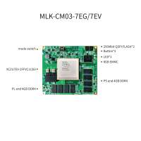 Carte mère de la série ZYNQ UltraScale+MPSoC MILIAMKE MLK-CM03-7EG/7EV, double cœur RPU Cortex-A53 + Cortex-R5, GPU Mali-400MP2, 4 Go DDR4