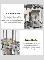 Máquina Plegadora de Cajas de Cartón Pequeñas Totalmente Automática Directa de Fábrica para Envasado de Alimentos, Equipo de Formación de Cajas de Plástico Accionado por Motor