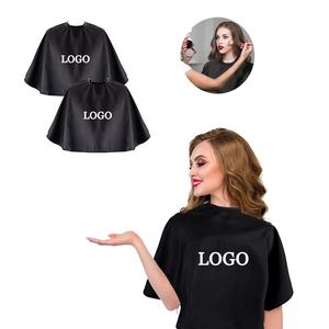 Capes de Salon de Coiffure Professionnelles Personnalisables avec Logo, Capes de Coupe de Cheveux Ajustables à <span class=keywords><strong>Velcro</strong></span> pour Barbiers et Stylistes, Tissu pour Maquillage Femme - Product Image 1